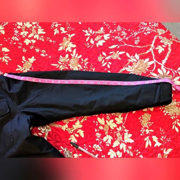 Eddie Bauer Weatheredge Men's Black Hooded Raincoat Hip-Length - Picture 11 of 12